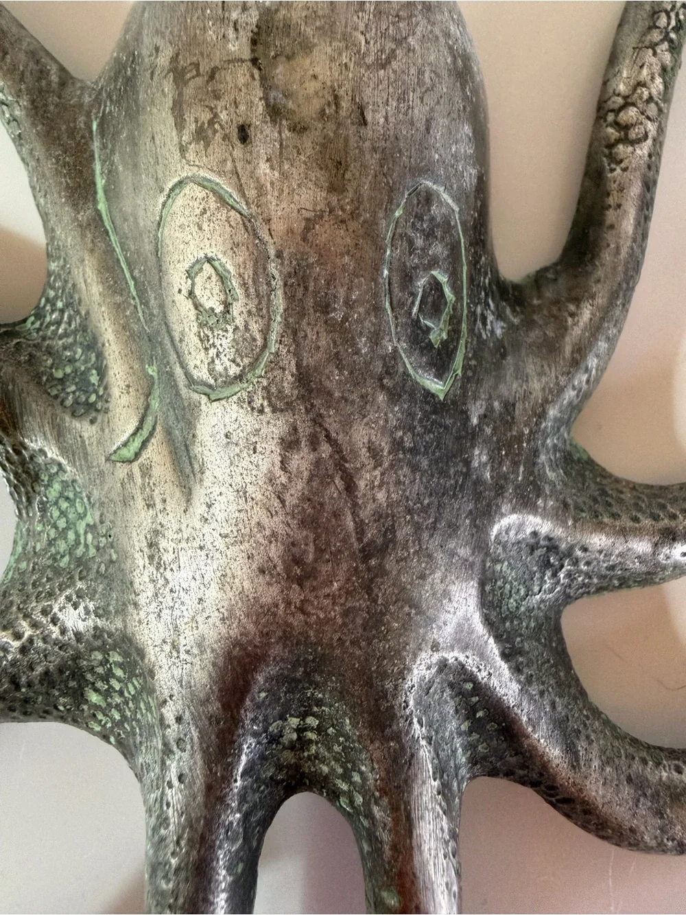 Original Anthropologie Octopus Wall Hook in heavy metal made in India from 2012